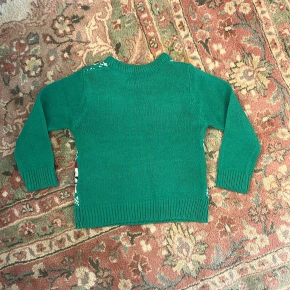 Sezzit- Boys Size 2T ~ Dinosaur Christmas Sweater ~ with Santa & Stockings too! - Picture 12 of 17
